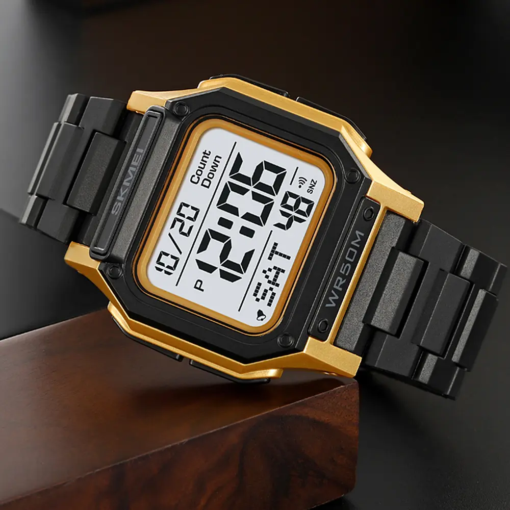 Чоловічий наручний годинник 2264BKGDWT Black-Gold-White Skmei acs0030089 - фото 5