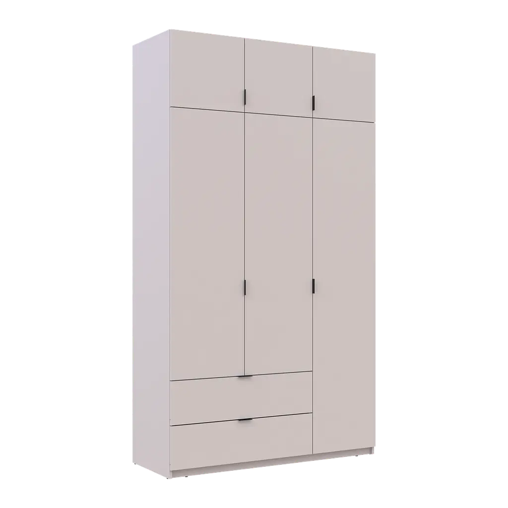Распашный Шкаф для одежды Doros Лукас Кашемир 3ДСП 135х50х240 (80737802) - фото 3