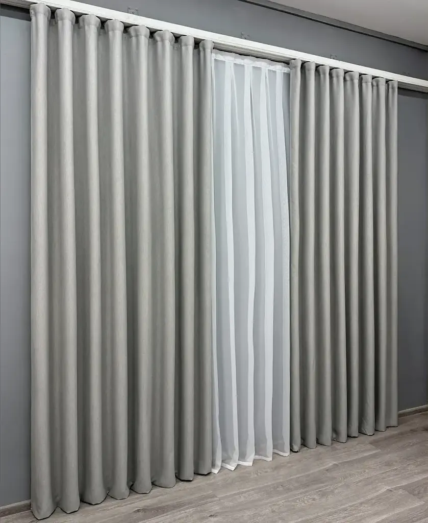 Комплект штор VR-Textil Scandi блэкаут 2 шт 150x270 см серый (1900ш) - фото 3