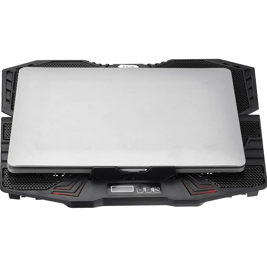 Підставка до ноутбука IceCoorel 10-15", 1*125mm 1400 RPM + 4*70mm 2500 RPM, 2*USB, 365x297x30mm, Blue (K5Bl) - фото 7
