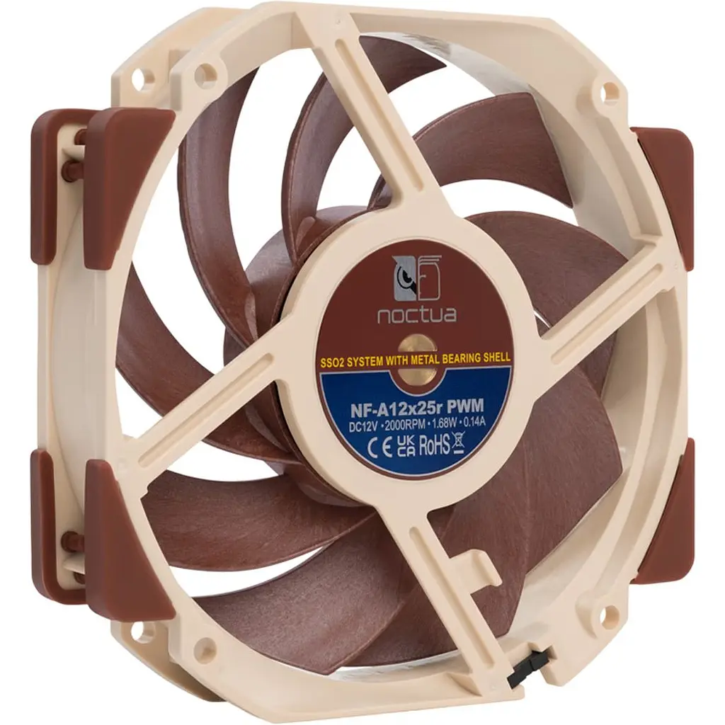 Корпусний вентилятор Noctua NF-A12x25r PWM [168025] - фото 2