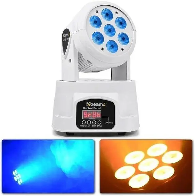 Светомузыка Auna MHL74 Mini Moving Head 7X Beamz 4в1 LED 10 W (150.519) - фото 3