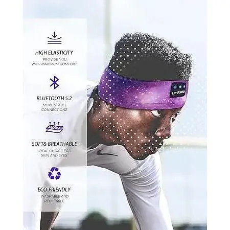 Маска-навушники для сну LC-Dolida Bluetooth Headband - фото 6