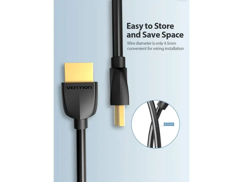 Кабель Vention HDMI to HDMI 1m Black (AAIBF) - фото 12
