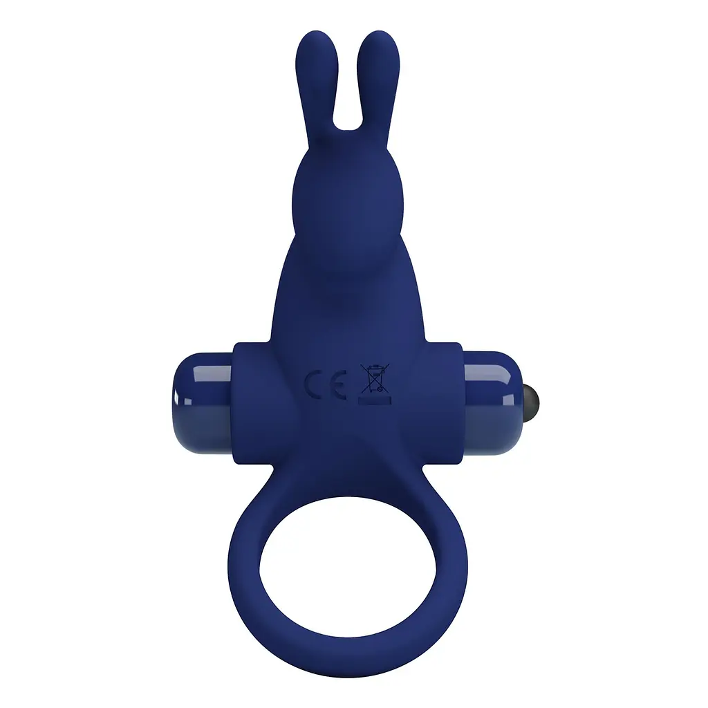 Ерекційне кільце Pretty Love Vibrant Penis Ring 11.3 см синій - фото 8