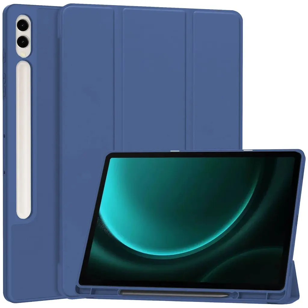 Чохол with Slot for Stylus для для Samsung Galaxy Tab S10 FE 10.9/S9/S9 FE 11" Темно-синій