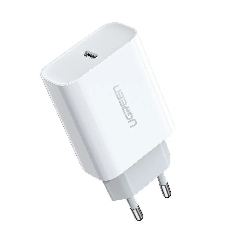 Зарядное устройство для iPhone 8 12 Ugreen CD137 20 W EU PD QC4.0 / 3.0 / 2.0 BC1.2 1*USB Type C - фото 2