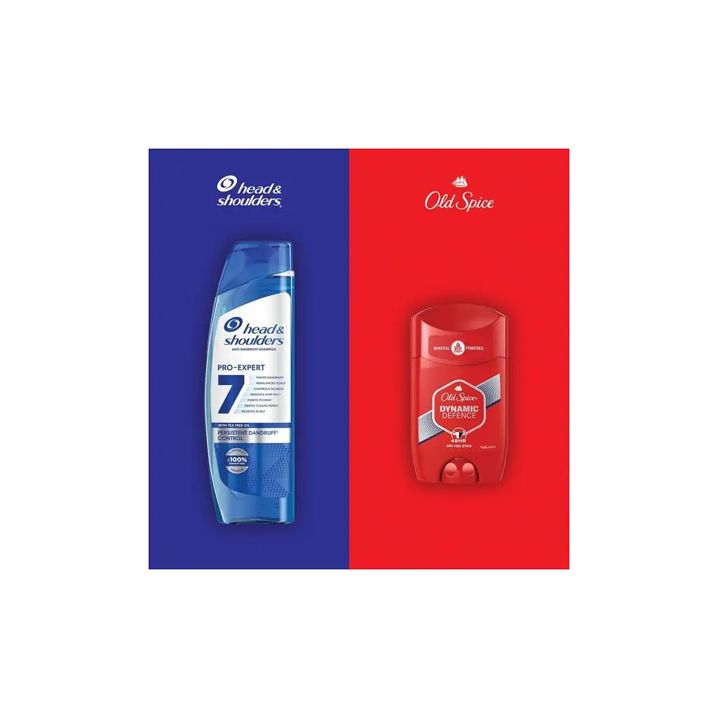 Набір косметики Head & Shoulders Шампунь проти лупи 250 мл + Дезодорант-стік Old Spice Dynamic Defense 65 мл (8700216617390) - фото 5
