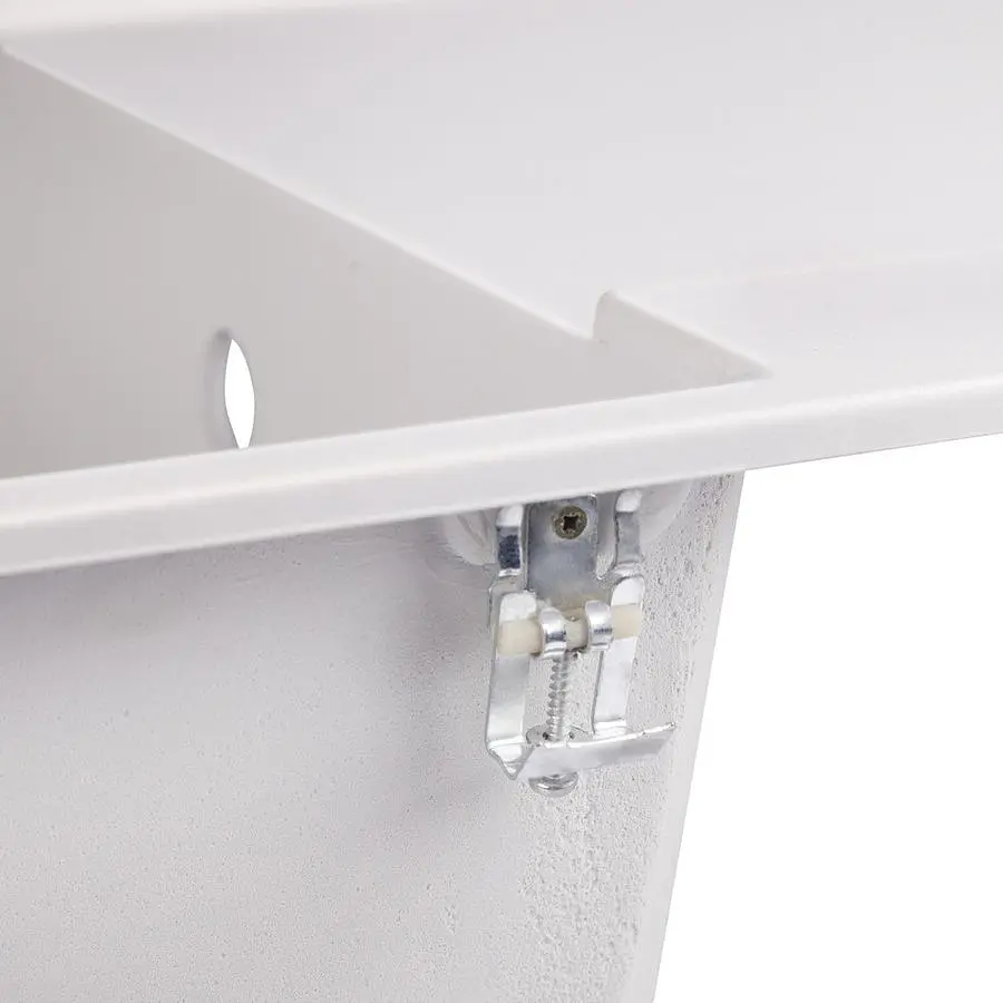 Кухонна мийка Lidz 790x495/230 WHI-01 біла (LIDZWHI01790495230) - фото 6