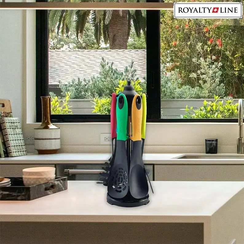 Набір лопаток на підставці Royalty Line RL-NU6S з антипригарним покриттям 6 шт. - фото 5