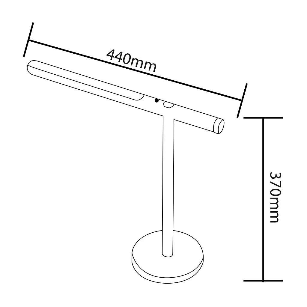 Настільний світильник на акумуляторі BANU 22 Вт, білий - фото 2