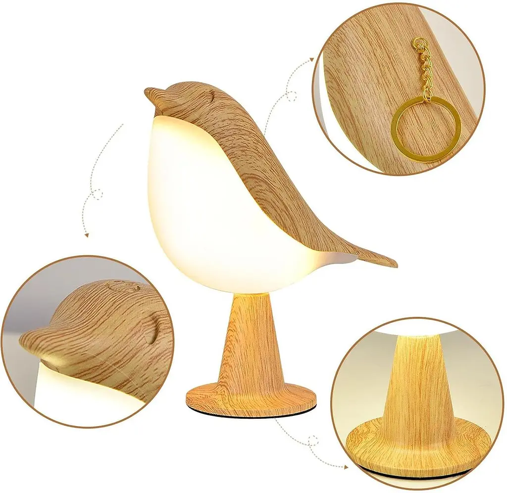 Настільний світильник з птахами бездротовий 6 Вт 3 кольори - фото 6