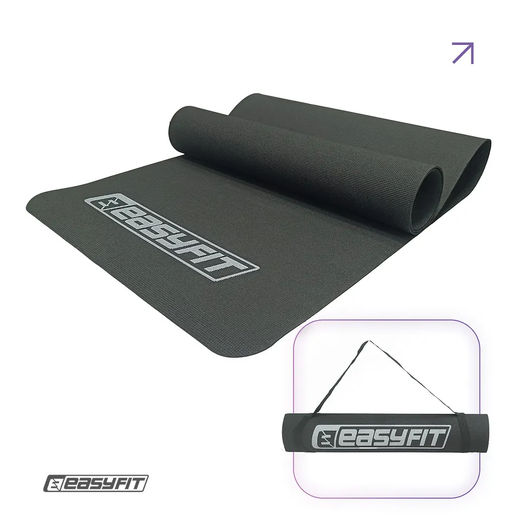 Коврик для фитнеса EasyFit EVA 3 мм (черный) - фото 2