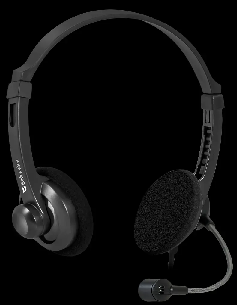 Навушники Defender Aura 104 з мікрофоном чорні
