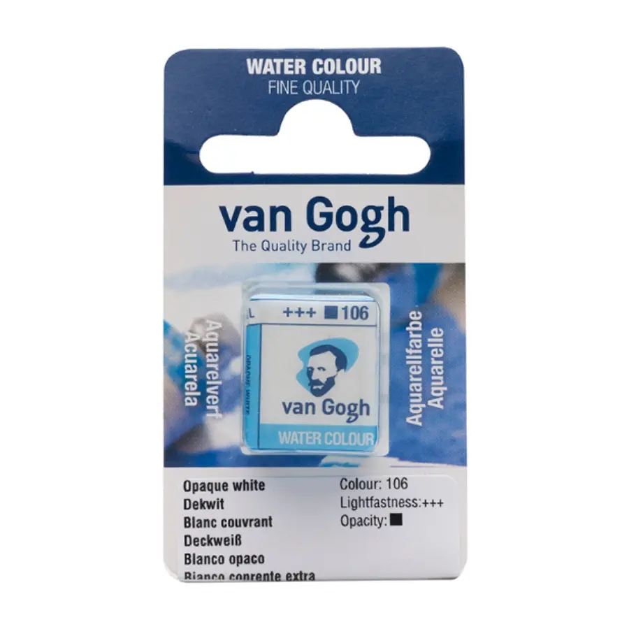 Фарба акварельна Van Gogh (106) Білила супер покривні кювета Royal Talens (8712079418977)