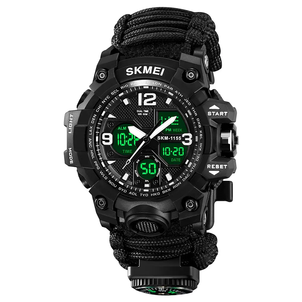 Наручные часы мужские 1155BNBK Black Skmei acs0030847 - фото 2