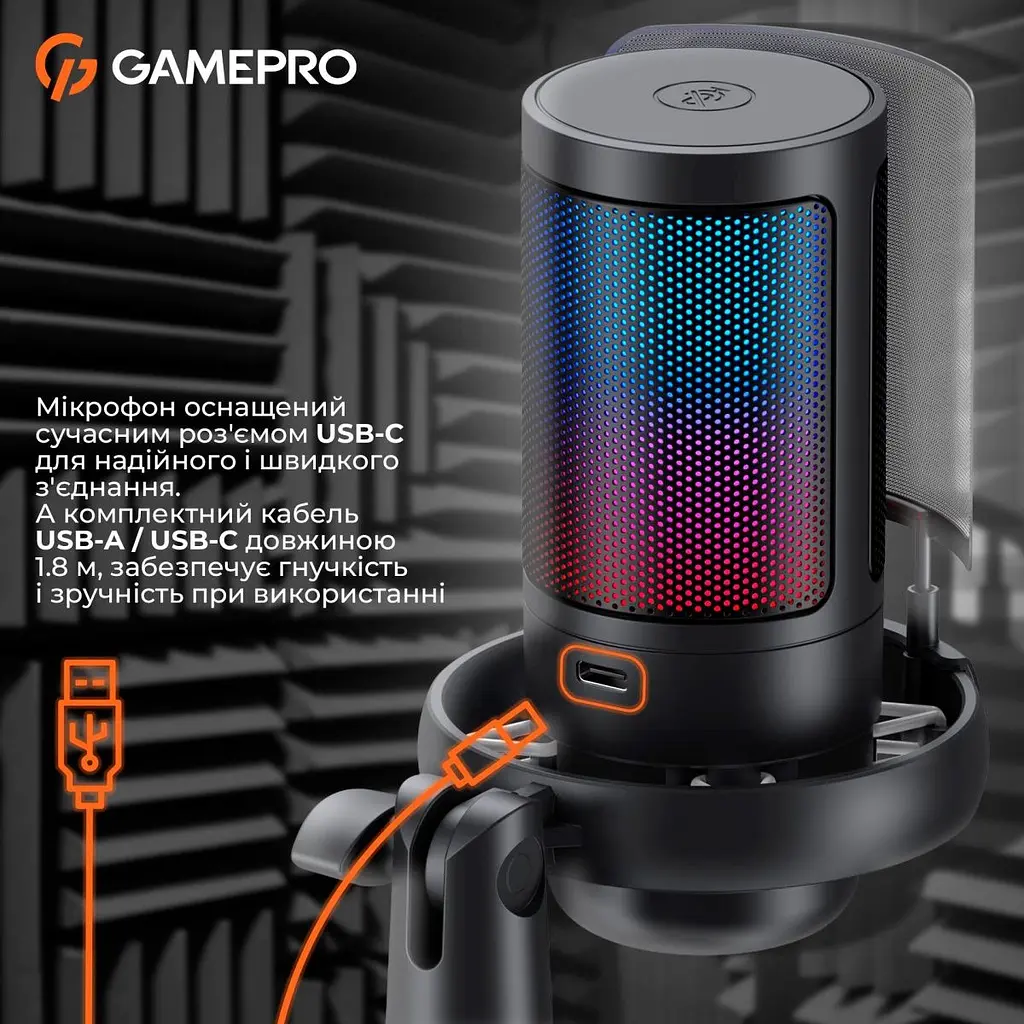 Мікрофон GamePro UGM105B Black [126090] - фото 11