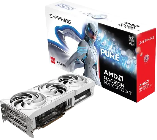 Відеокарта AMD Radeon RX 9070 XT 16GB Sapphire Pure (11348-02) - фото 3