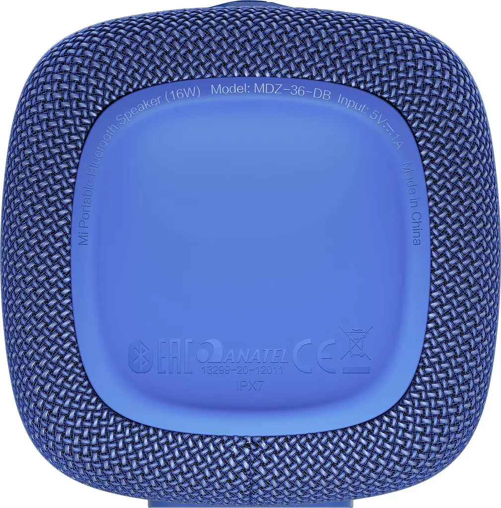 Портативная акустика Xiaomi Mi Portable Bluetooth Speaker 16W mdz-36-db беспроводная синяя - фото 3