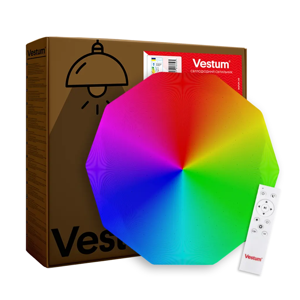 Стельовий світильник Diamant зоряне небо 60W 395 x 55 мм 3000К-6500К RGB з ДК