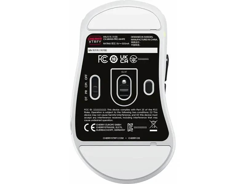 Миша Cherry Xtrfy M64 Pro 8K Wireless White (CX-M64W-PRO-WHITE) - фото 6