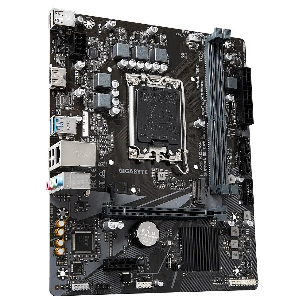 Материнская плата Gigabyte H610M K DDR4 Socket 1700 - фото 3