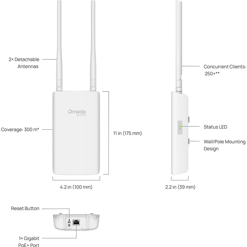 Точка доступу TP-Link EAP603 OUTDOOR AX1800 (EAP603-OUTDOOR) - фото 6