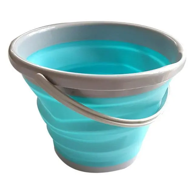 Туристичне складане відро, 5 л Cіліконове відро Сollapsible Bucket - фото 3