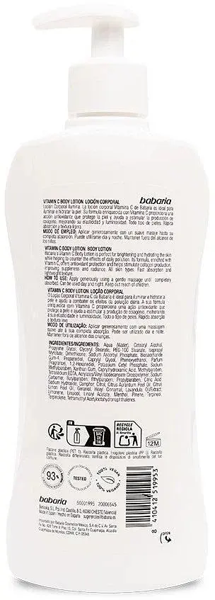 Молочко Babaria Active Vitamin-C Body Lotion для тіла з вітаміном C 400 мл - фото 2
