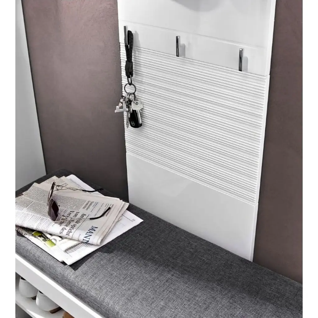 Вешалка настенная ВМК Флеймс PAN/15/5 Белый/Белый глянец (GRB-1682) - фото 2