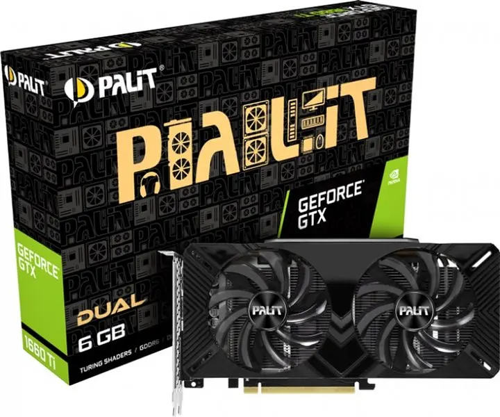 Відеокарта Palit GTX 1660Ti 6GB Dual (NE6166S018J9-1160A-1) (NE6166T018J9-1160C) (GDDR6, 192 bit, PCI-E 3.0 x16) Б/в - фото 7