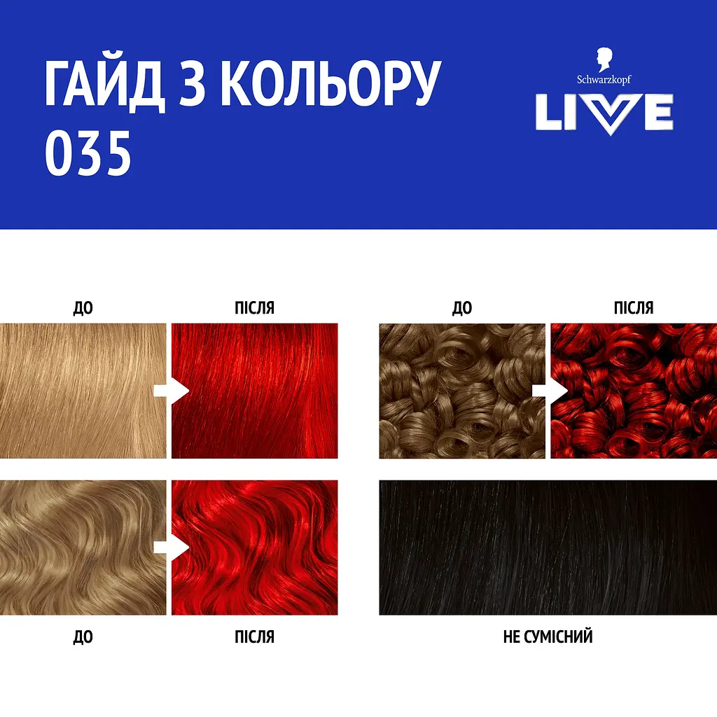 Фарба для волосся Schwarzkopf Live Intense Colour 035 Real Red  - фото 4