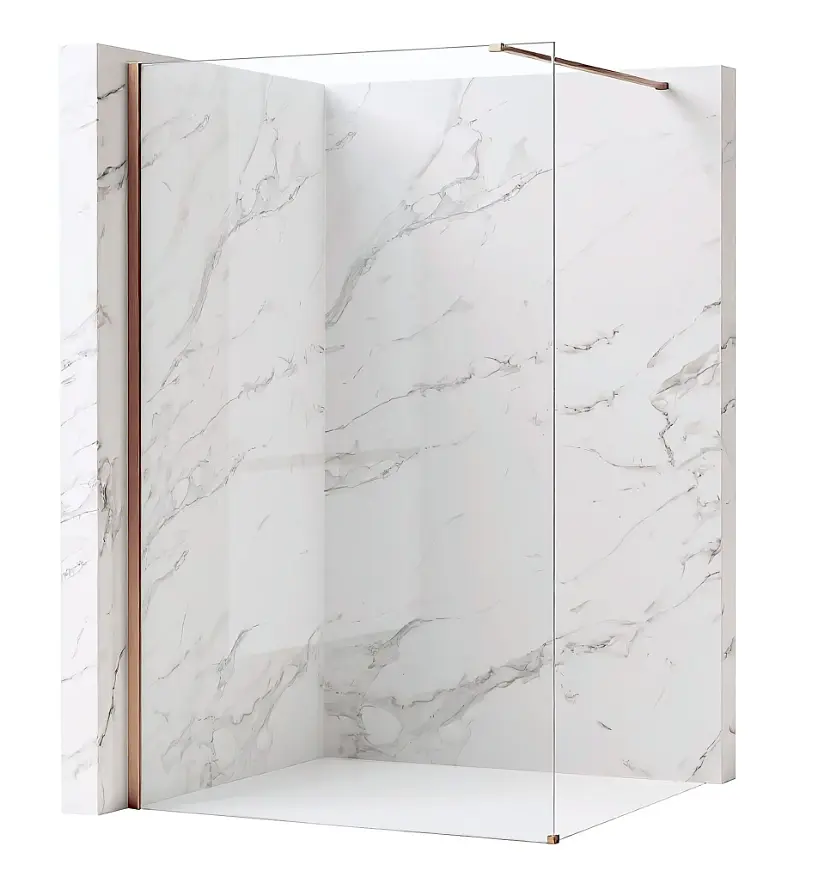 Душова стінка Rea Flexi 90x195 transparent brushed copper KPL-K99366