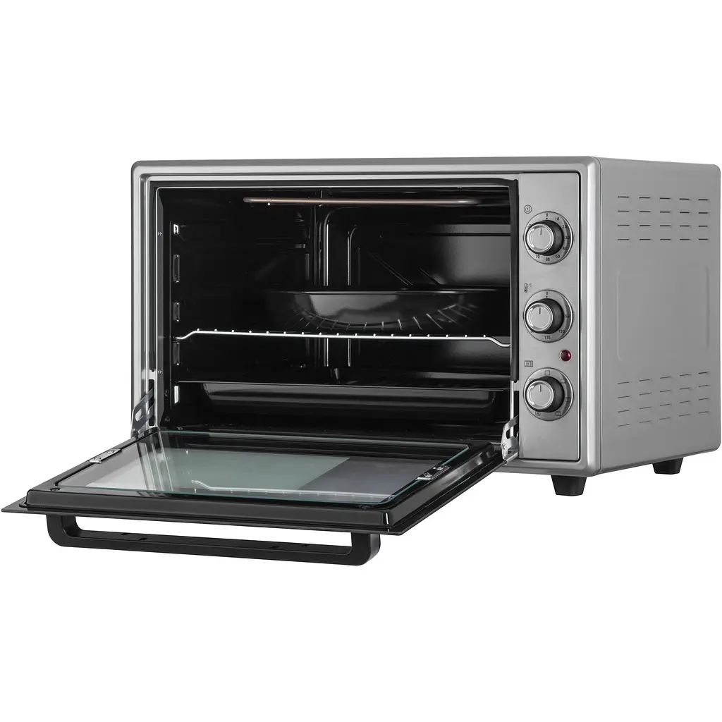 Печь электрическая Ardesto 60 л, 2000 Вт, механич., конвенция, двойное стекло, вертел, серый - фото 6