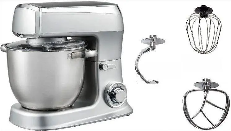 Міксер планетарний тестоміс Royalty Line RL-PKM-2100.7 silver 7,5 л.