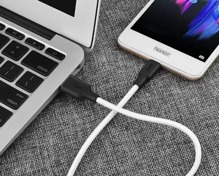 Кабель силіконовий hoco x21 plus usb — type-c для синхронізації та заряджання 2 метри - фото 4