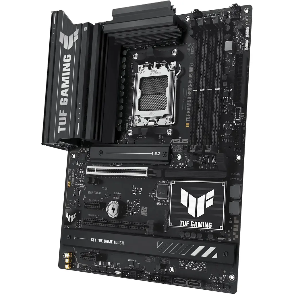 Материнская плата Asus TUF Gaming B850-PLUS WIFI sAM5 B850 4xDDR5 M.2 HDMI DP WiFi BT ATX - фото 6