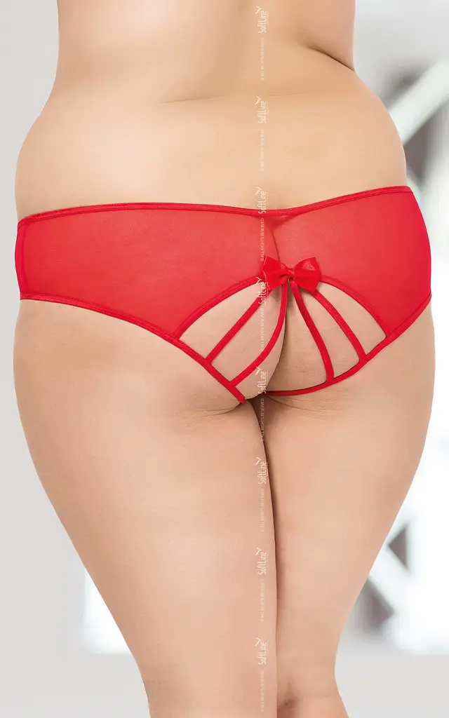 Жіночі стрінги Softline String 2468 Plus Size, XL (червоний) - фото 2