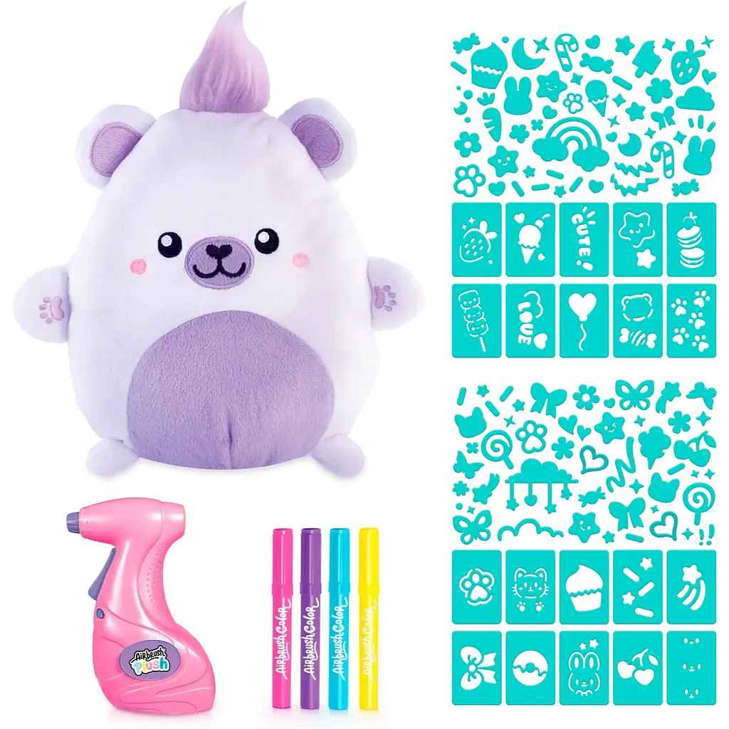 Набір для творчості Canal Toys Airbrush Plush Kawaii Ведмежа (AIR067) - фото 14