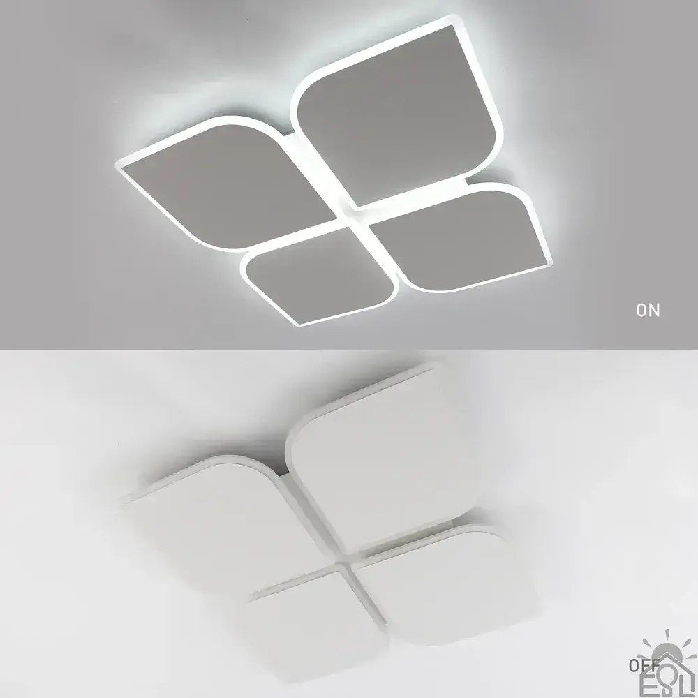 Керована світлодіодна люстра AERO 70W 4F-455x455x57-WHITE-220-IP20 ESLLSE - фото 4