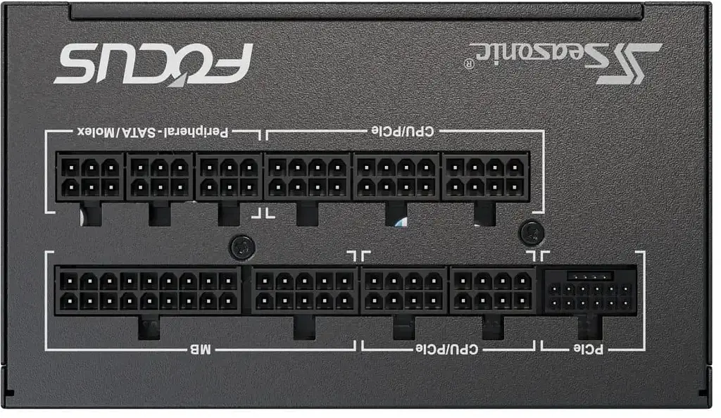 Блок живлення Seasonic Focus GX 850W ATX 3.1 80+ Gold Black (FOCUS-GX-850-ATX31) - фото 3