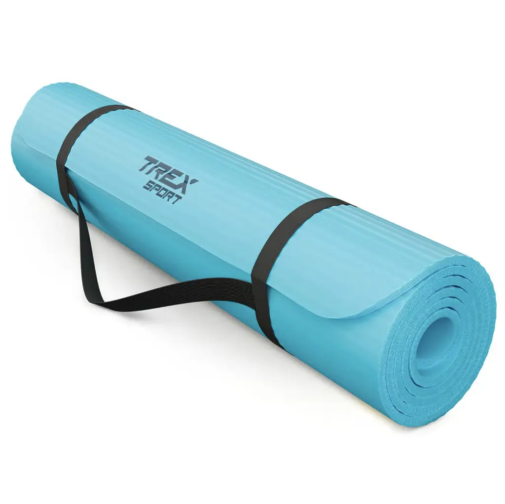 Коврик для йоги Trex Sport TX-019NGM NBR 1см 190х80 блакитний
