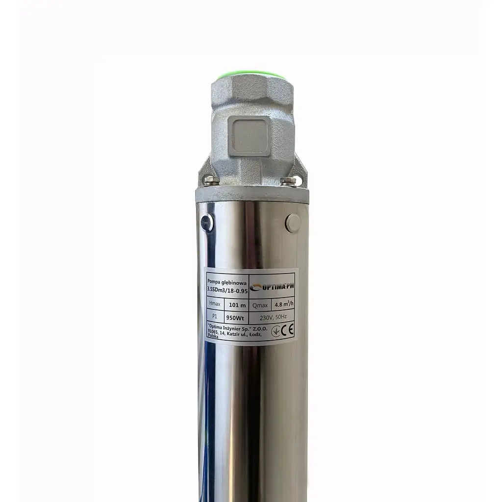 Насос скважинный Optima PM 3.5SDm3/18 0.95 кВт 112 м, кабель 15 м, с повышенной стойкостью к песку - фото 2