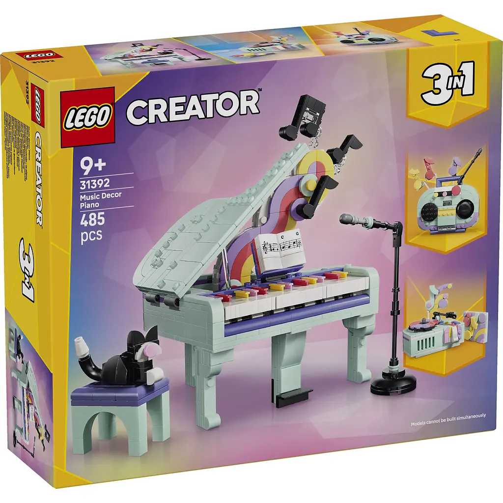Конструктор LEGO Creator Музичний декор Фортепіано з котом (31392) - фото 2