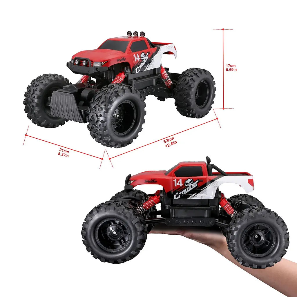 Машинка іграшкова на радіокеруванні Maisto Tech Rock Crawler червона (82746 red) - фото 15