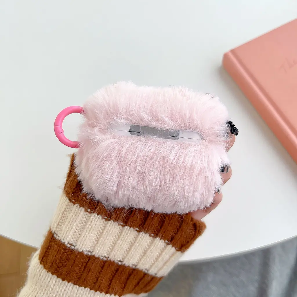 Чохол на airpods pro 2 ANbeauty Пухнастий Рожевий (AN0103337) - фото 3