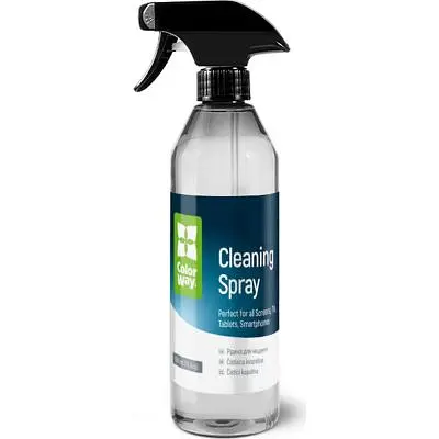Спрей для очищення ColorWay Cleaning Kit, Large, OLED/LED/LCD/TFT, 550ml, microfibre x 2 (CW-5500) - фото 2