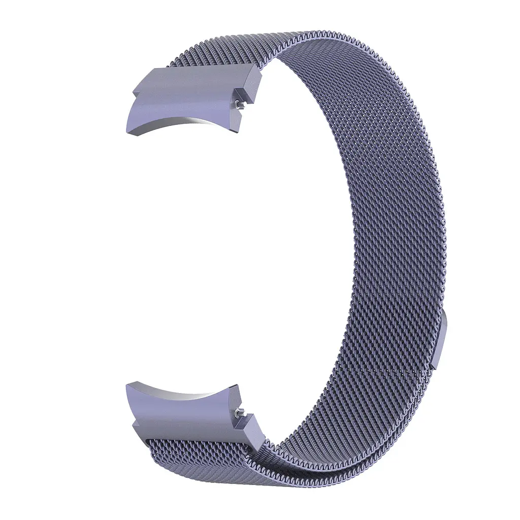 Браслет для Samsung Galaxy Watch 4 - фиолетовый Watchbands Milanese Loop ширина крепления 20мм металлический (WB6732190) - фото 2