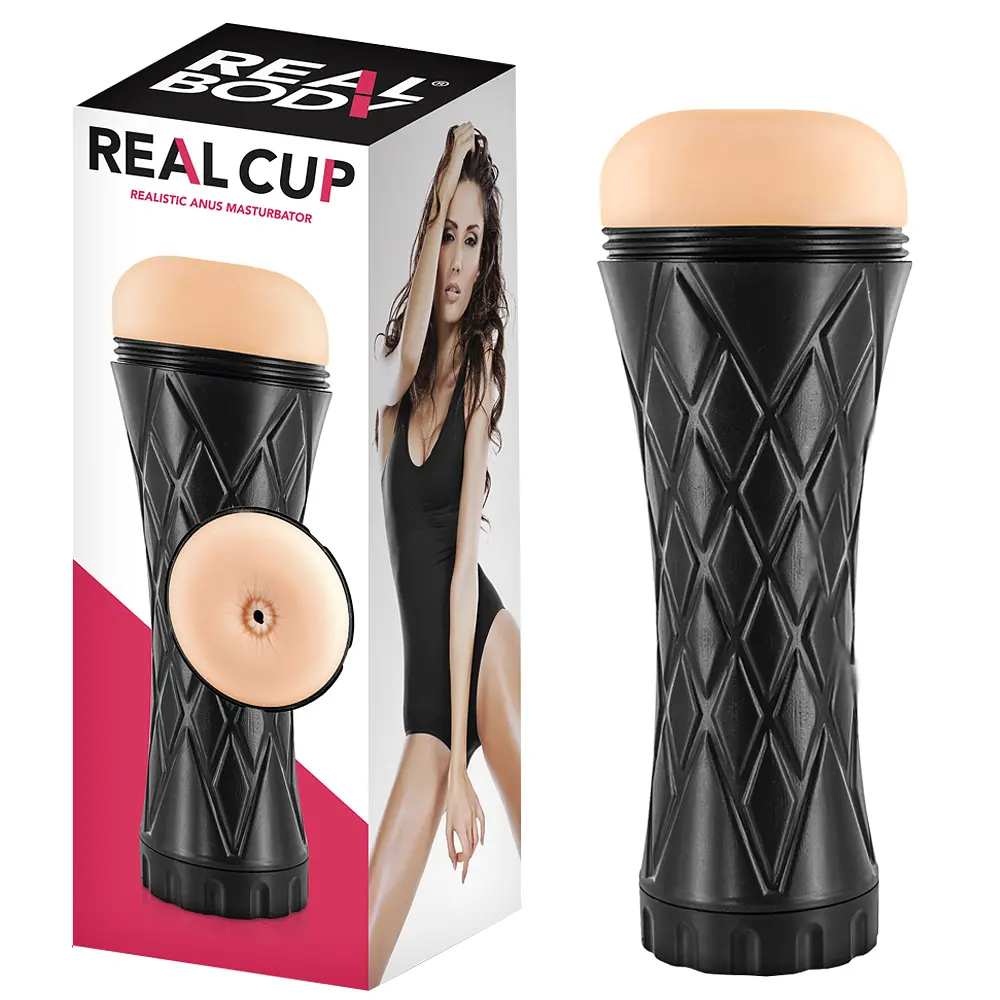 Мастурбатор Real Body Real Cup Anus тілесний - фото 4