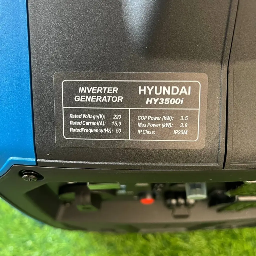 Інверторний бензиновий генератор HYUNDAI HY3500i (3,5–3,8 кВт) з дисплеєм, USB та Type-C - фото 8